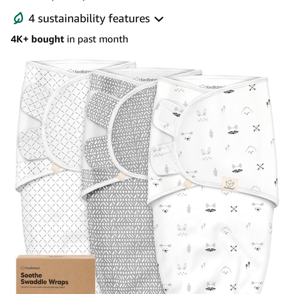 Cloud Island Swaddle Wraps Set